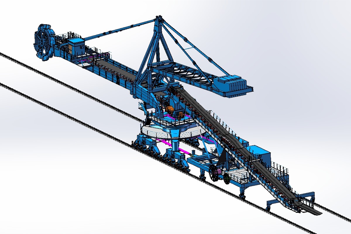 Boom Type Bucket-Wheel Stacker Reclaimer | Çukurova Mühendislik