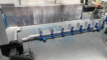  2 Set Nozzle Heating Trolley Manufacturing and Installation
